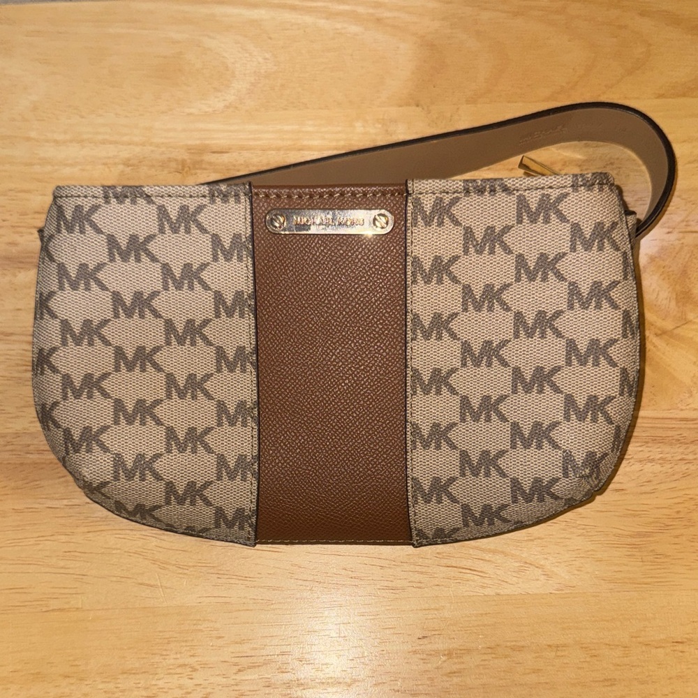 Michael Kors Monogram Brown Belt Bag